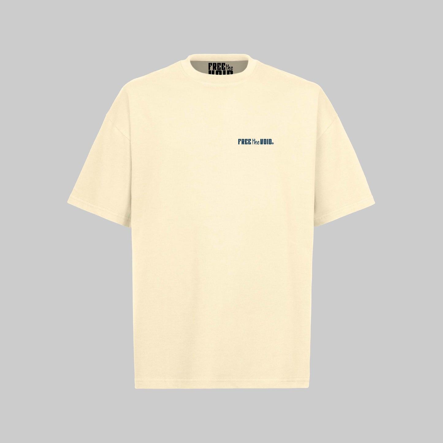 Blue Footed Booby Oversized Tee - Creme