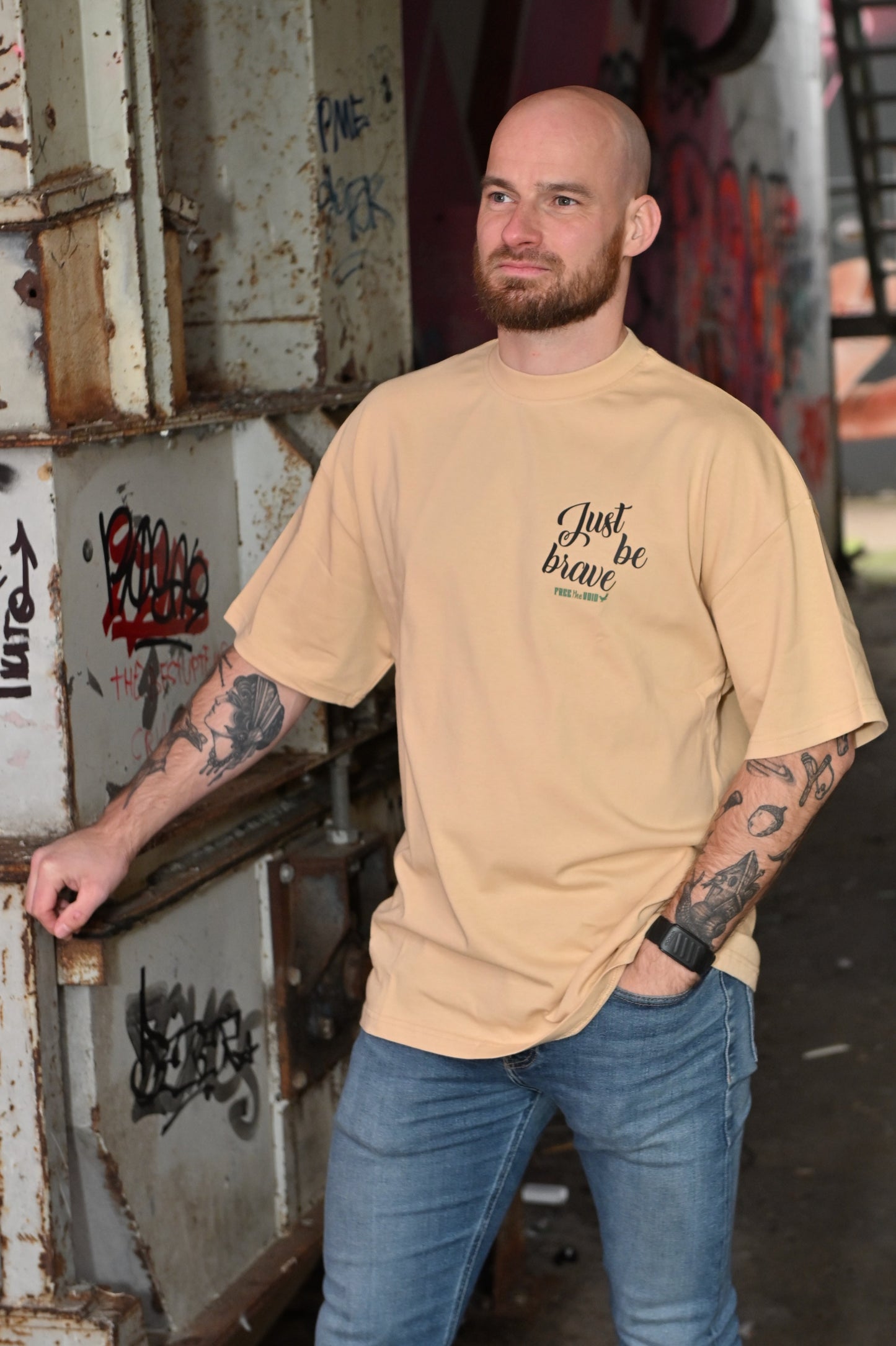 Just be Brave Oversized Tee