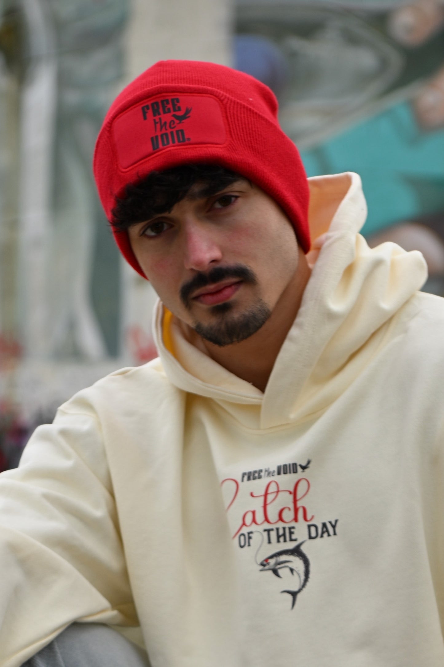 Free the Void Beanie red