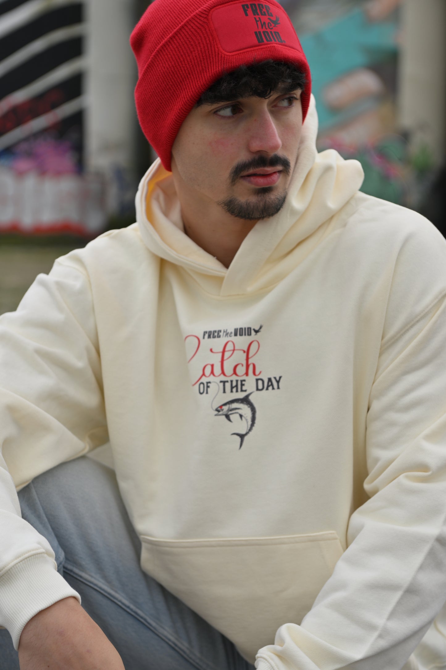 Free the Void Beanie red
