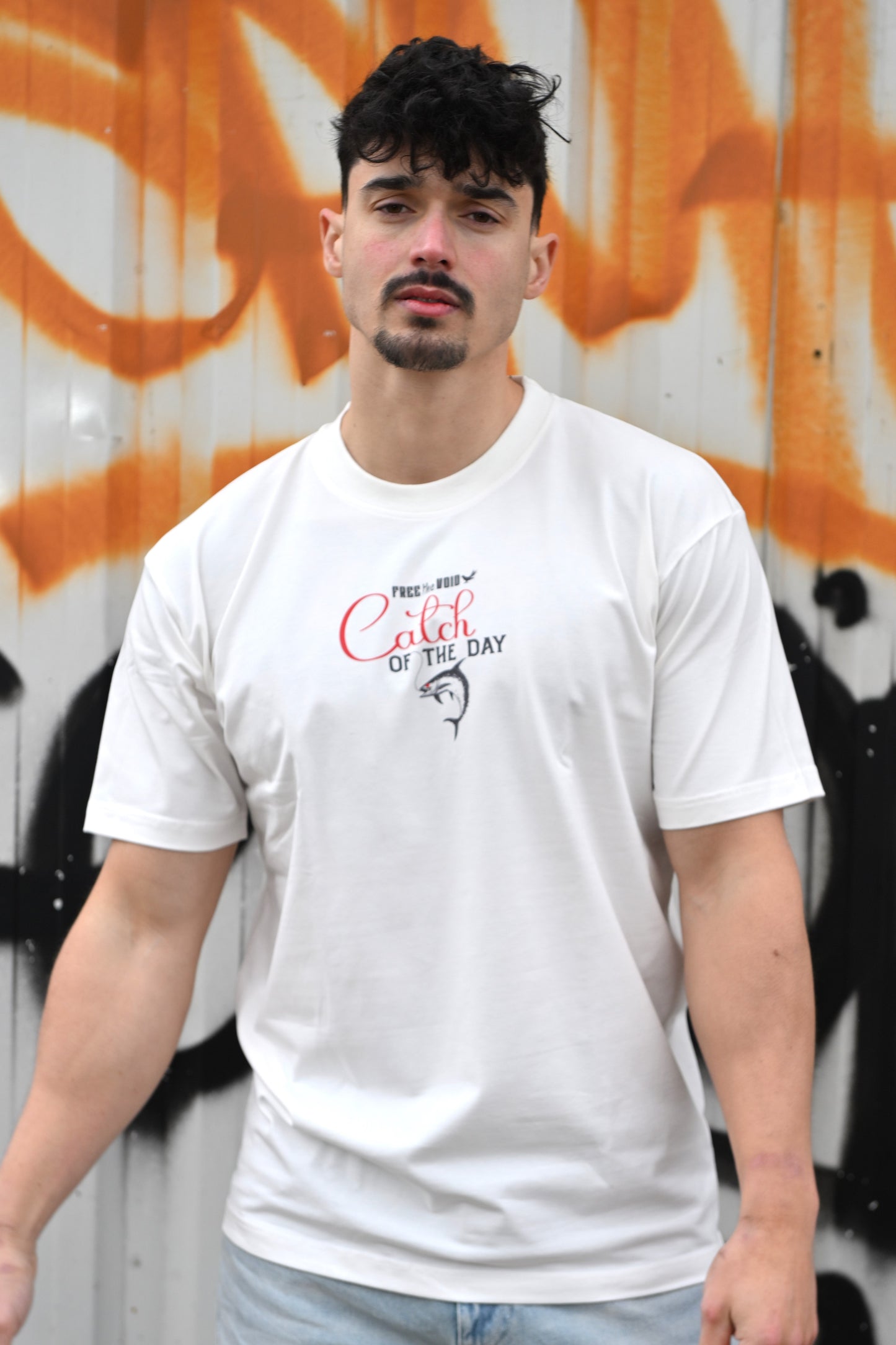 Catch of the Day Regular Tee - Wit