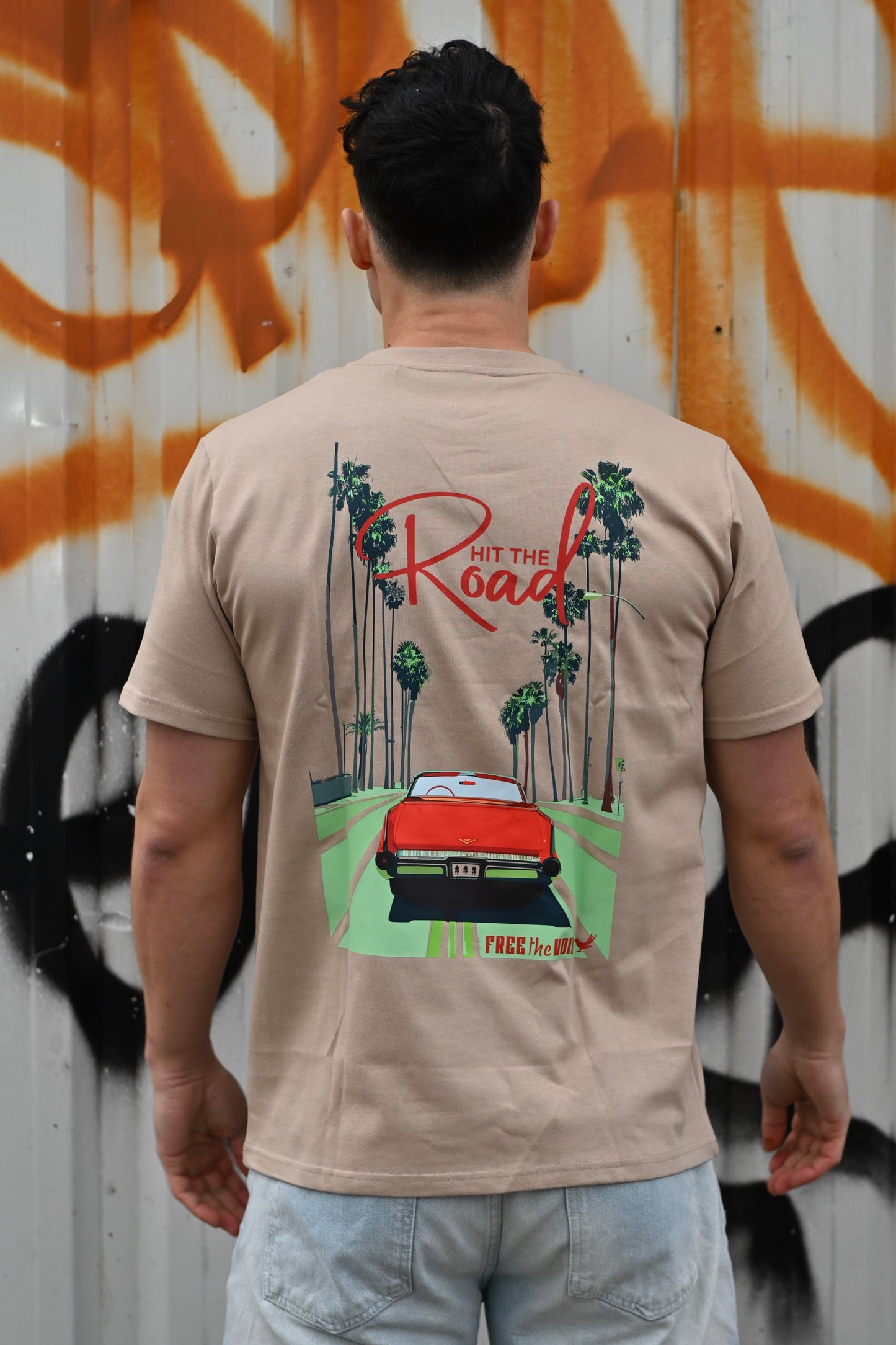 Hit the Road Regular Tee - Beige