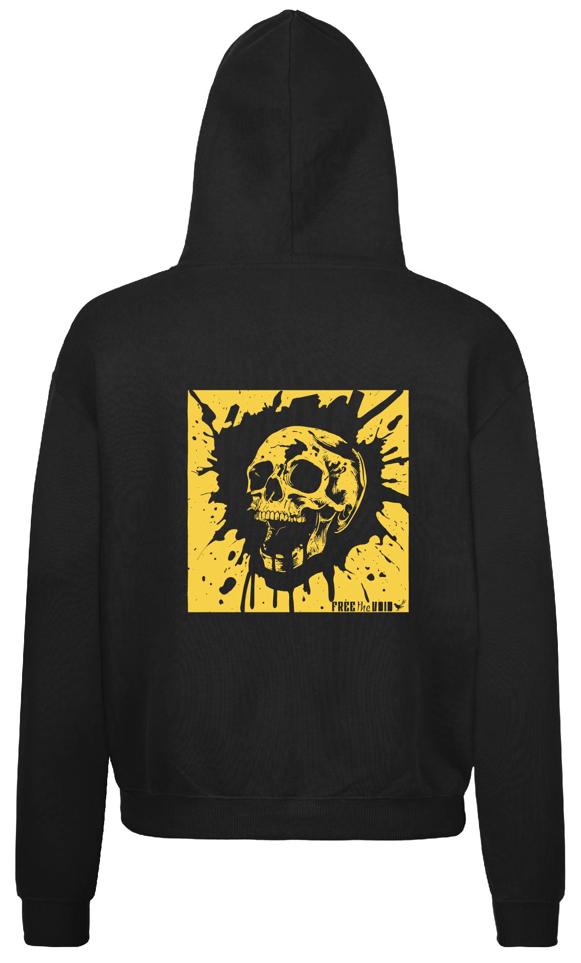 Call me Skull Oversized Hoodie Black
