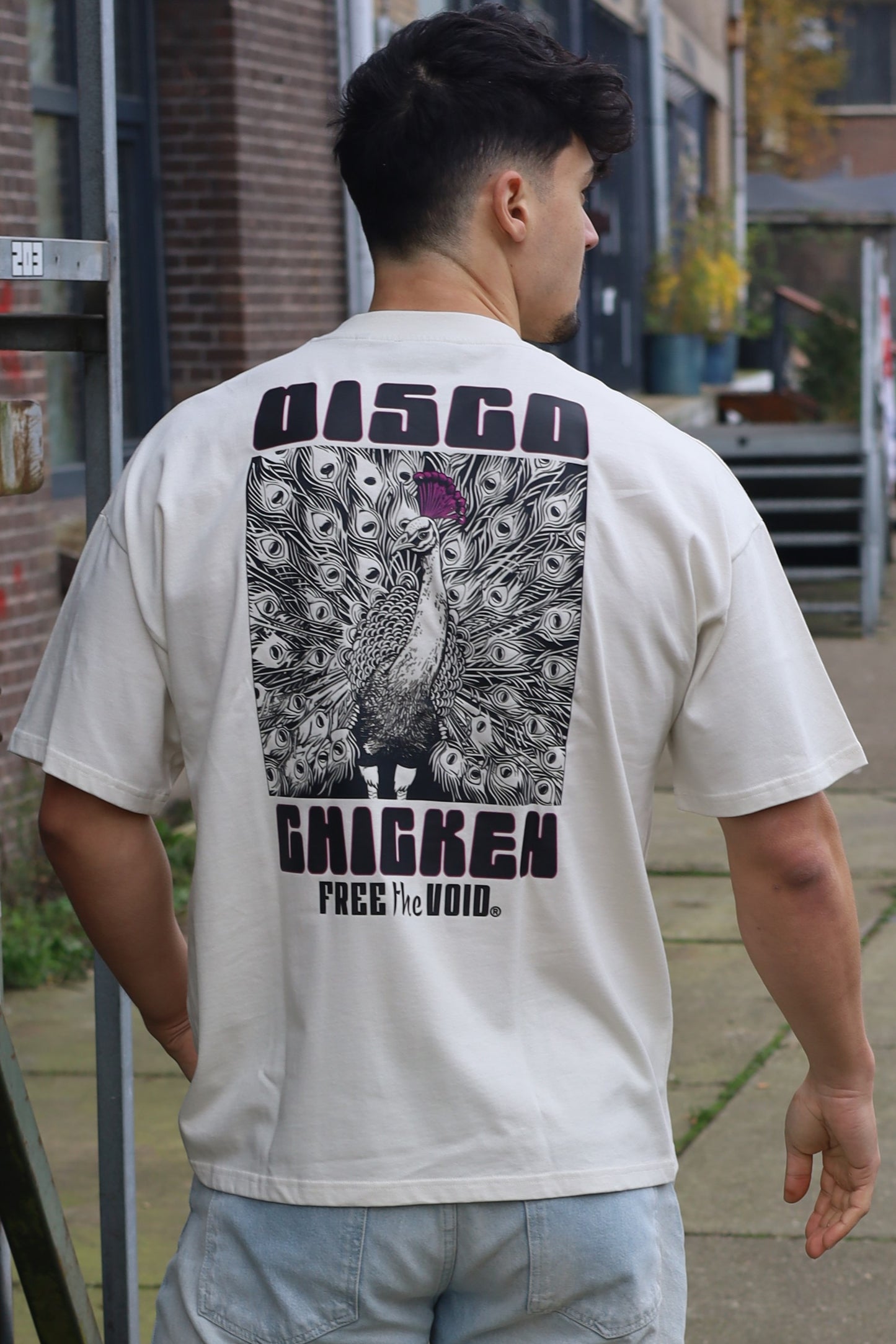 Disco Chicken Oversized Tee