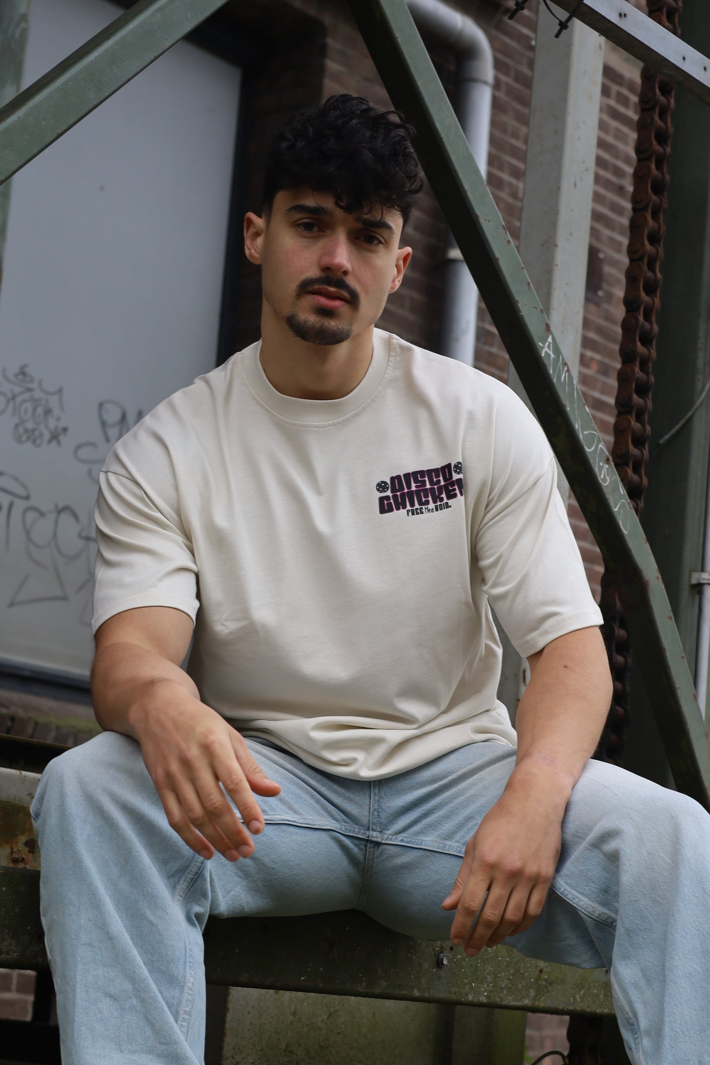 Disco Chicken Oversized Tee