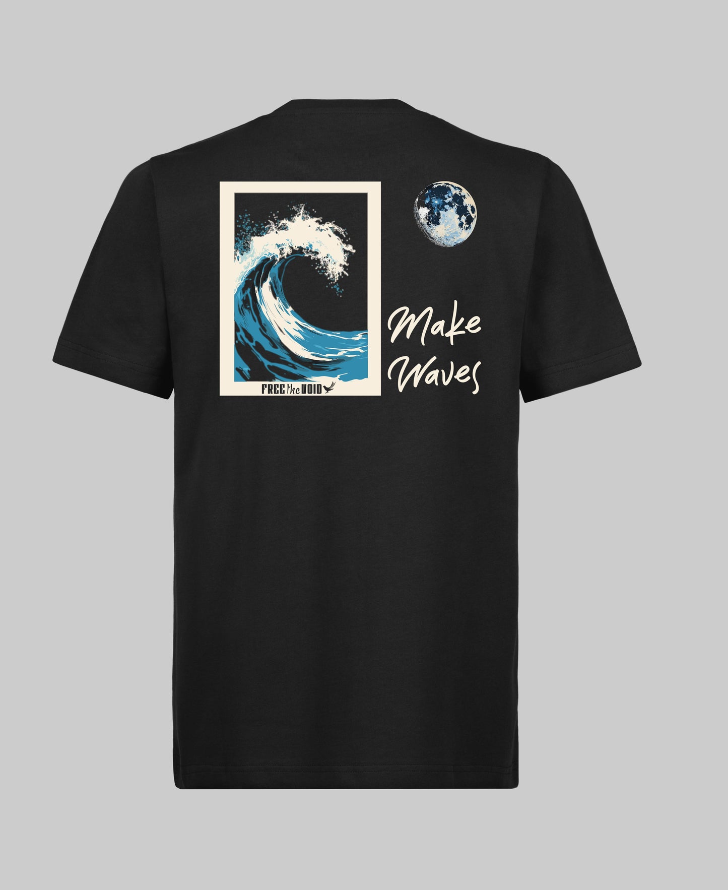 Make Waves Regular Tee - Zwart