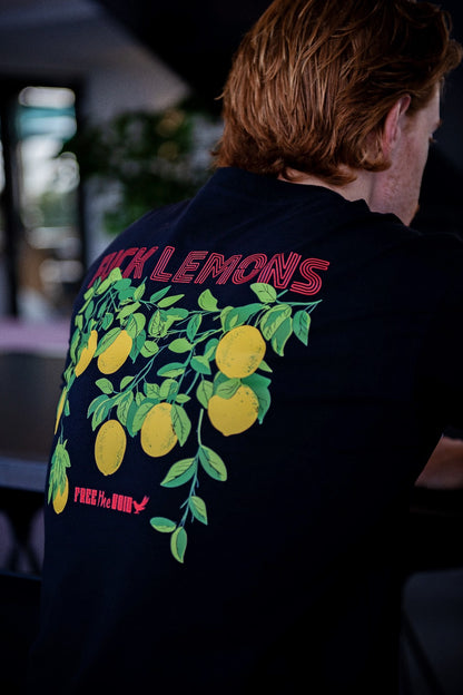 Fuck Lemons Regular Tee - Zwart