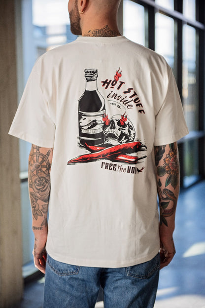 Hot Stuff Regular Tee - Wit