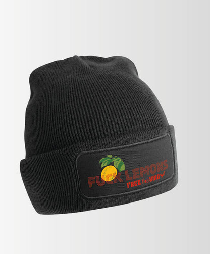 Fuck Lemons Beanie - Zwart