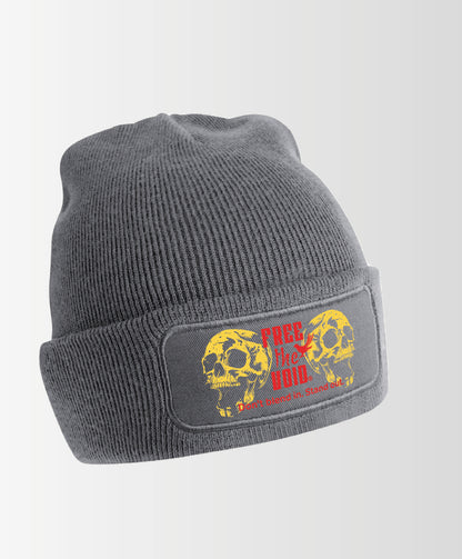 Skulls with Free the Void logo Beanie - Grijs