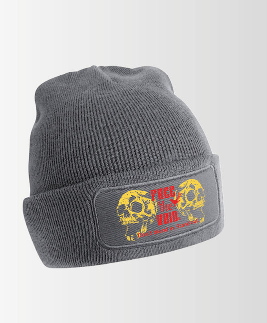 Skulls with Free the Void logo Beanie - Grijs