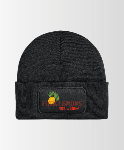 Fuck Lemons Beanie - Zwart