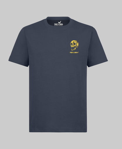 Call me Skull Regular Tee - Marine Blauw