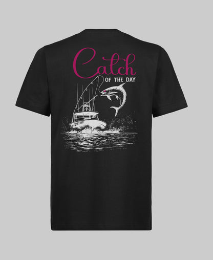 Catch of the Day Regular Tee - Zwart