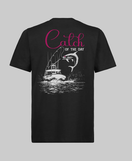 Catch of the Day Regular Tee - Zwart