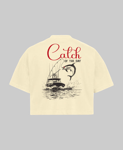 Catch of the Day Croptop - Crème
