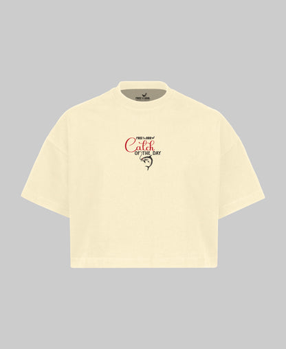 Catch of the Day Croptop - Crème