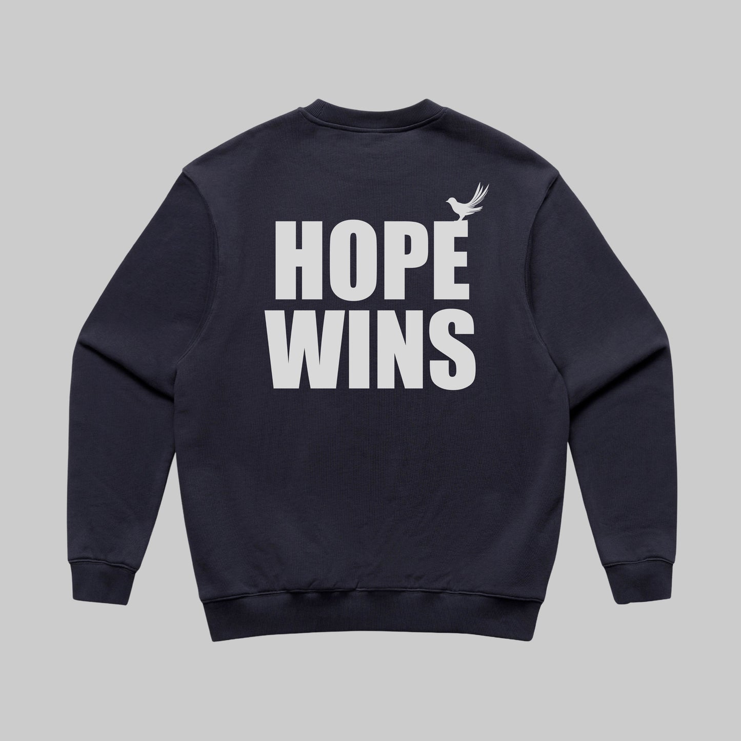 Hope Wins Sweater - Marine Blauw