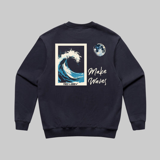 Make Waves Sweater - Marine Blauw
