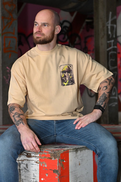 Legalize Happiness Oversized Tee - Zand