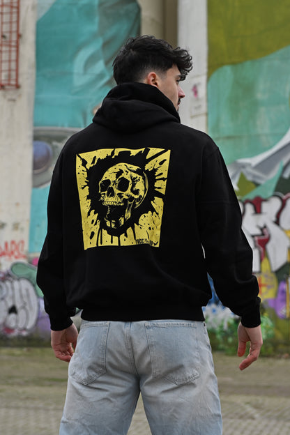 Call me Skull Oversized Hoodie - Zwart