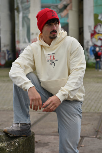 Catch of the Day Oversized Hoodie - Crème