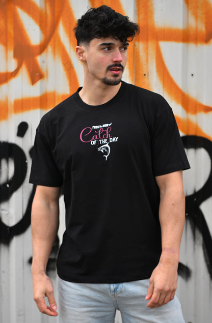 Catch of the Day Regular Tee - Zwart