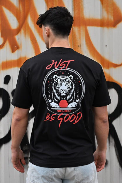Just be Good Regular Tee - Zwart