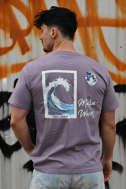 Make Waves Regular Tee - Paars