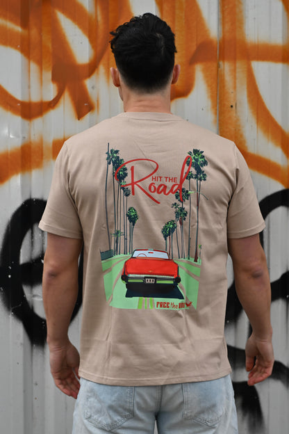 Hit the Road Regular Tee - Beige