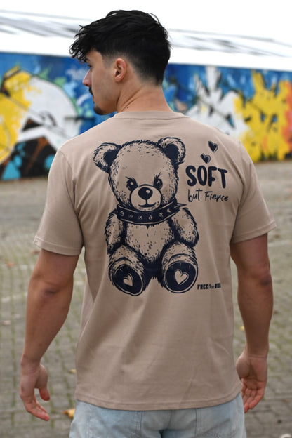 Soft but Fierce Regular Tee - Beige