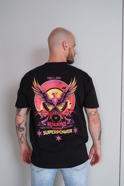 Resilience Phoenix Regular Tee - Zwart