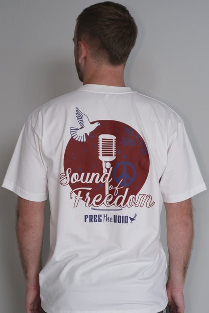 Sound of Freedom Regular Tee - Wit