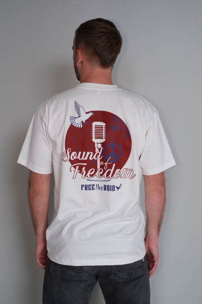 Sound of Freedom Regular Tee - Wit