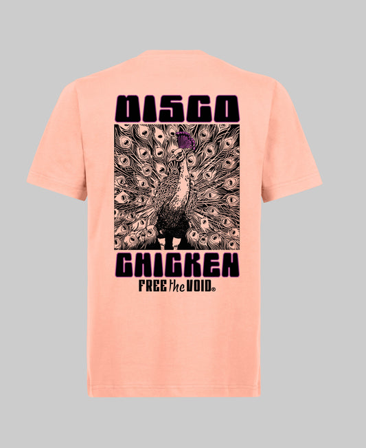 Disco Chicken Regular Tee - Roze