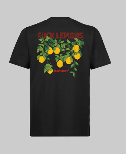 Fuck Lemons Regular Tee - Zwart