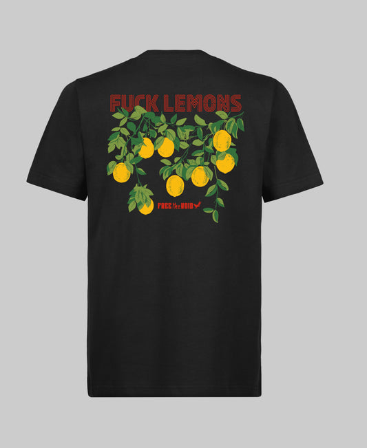 Fuck Lemons Regular Tee - Zwart