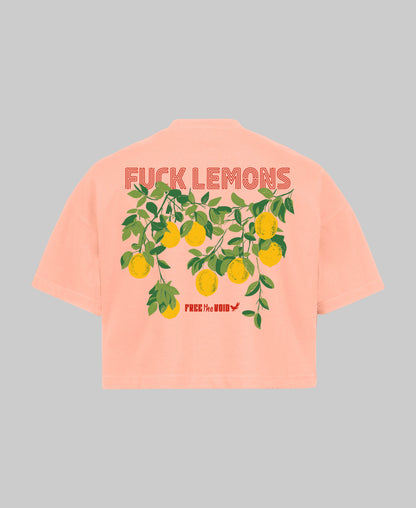 Fuck Lemons Croptop - Roze