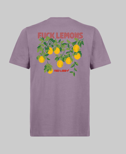 Fuck Lemons Regular Tee - Paars