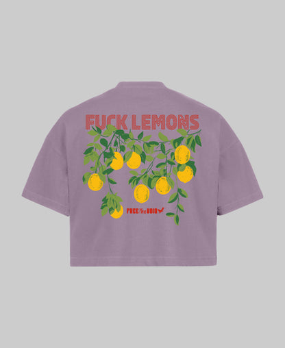 Fuck Lemons Croptop - Paars