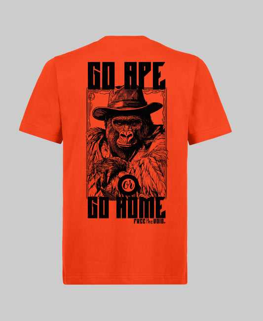 Go Ape or Go Home Regular Tee - Oranje