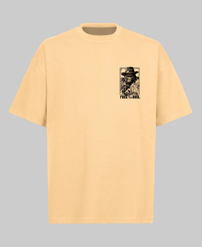 Go Ape or Go Home Oversized Tee - Zand