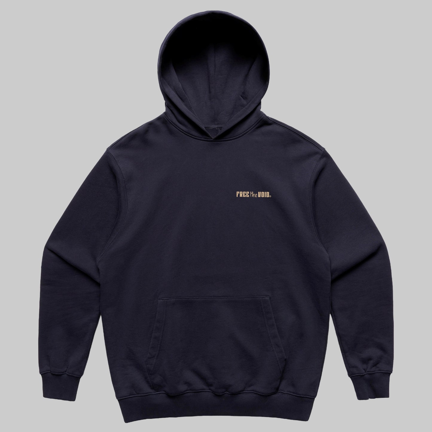 Breathe, Brace, Break Through Hoodie - Marine Blauw