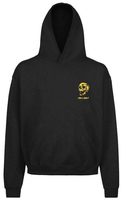 Call me Skull Oversized Hoodie - Zwart