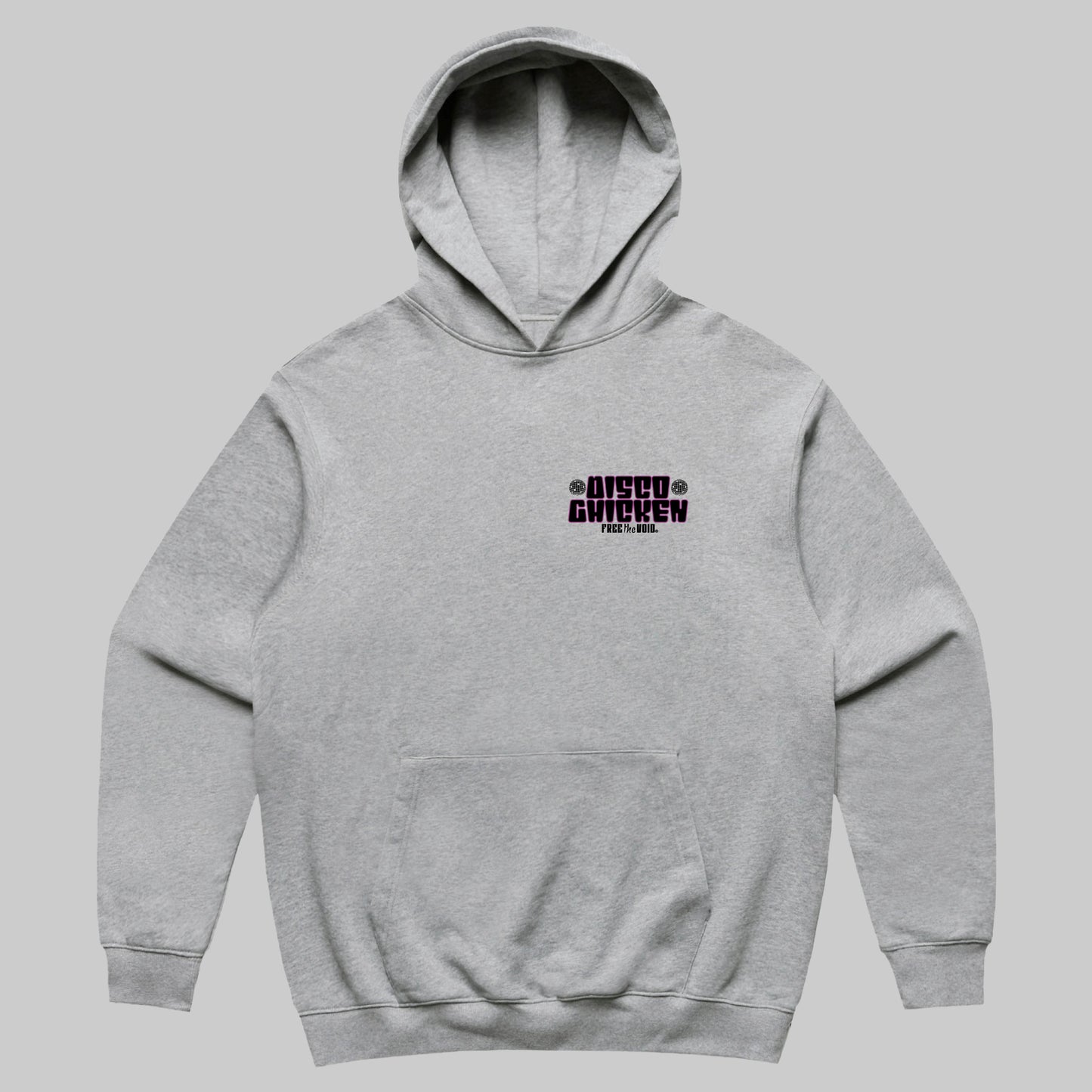 Disco Chicken Hoodie - Grijs