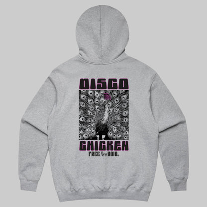 Disco Chicken Hoodie - Grijs
