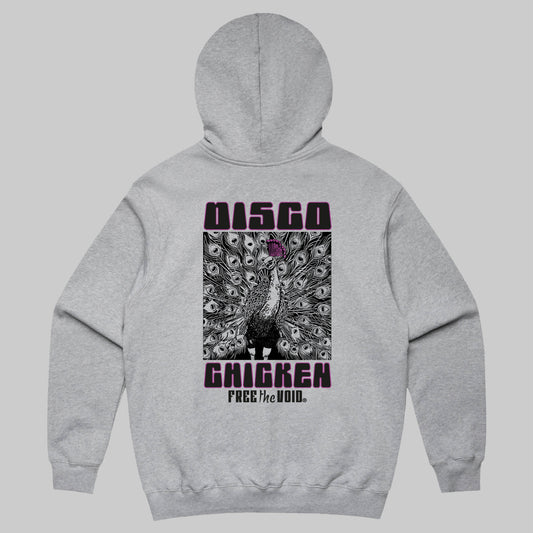 Disco Chicken Hoodie - Grijs
