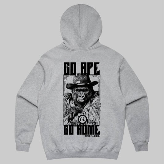 Go Ape or Go Home Hoodie - Grijs