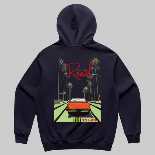 Hit the Road Hoodie - Marine Blauw