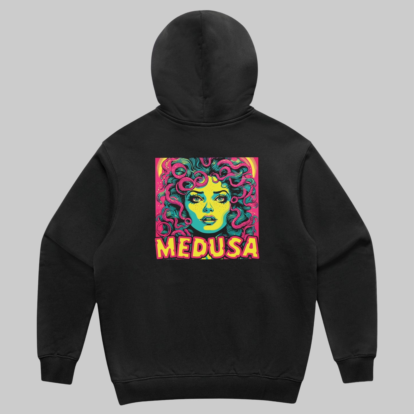 Medusa Pink Hoodie - Zwart